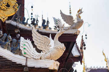 Chiang Mai , Thailand - January, 18, 2020 :Wat Pa Dara Phirom is a 100 years old royal temple in...