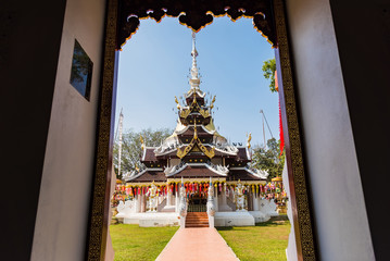 Chiang Mai , Thailand - January, 18, 2020 :Wat Pa Dara Phirom is a 100 years old royal temple in...