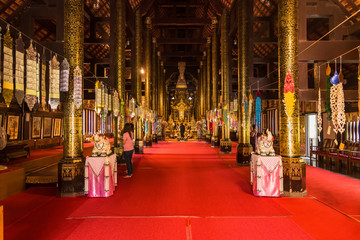 Chiang Mai , Thailand - January, 18, 2020 :Wat Pa Dara Phirom is a 100 years old royal temple in...