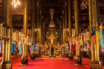 Chiang Mai , Thailand - January, 18, 2020 :Wat Pa Dara Phirom is a 100 years old royal temple in...