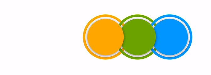 3 components chart make up something. Modern business circle infographics three options banner. Vector layout piece chart workflow. 3 piece diagram number component. Three step up options web design