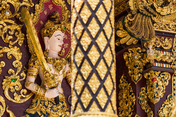 Chiang Mai , Thailand - January, 18, 2020 :Wat Pa Dara Phirom is a 100 years old royal temple in...