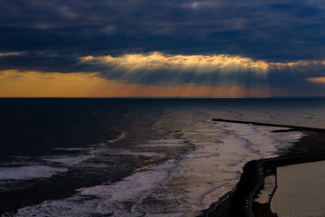 sunset on beach