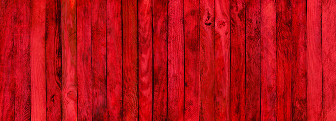 Red wood texture. Background old red panels. 