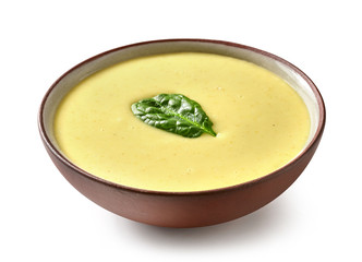 bowl of vegetable cream soup