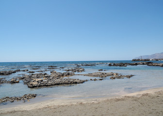 Greece Crete island South Crete Frangokastelo beach