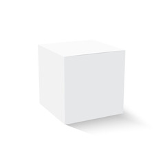 Blank paper or cardboard box template. Vector