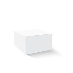 Blank paper or cardboard box template. Vector