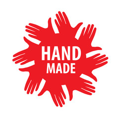 Vector icon handmade on a white background