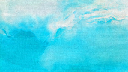 Obraz na płótnie Canvas Blue and White Grunge Watercolor Texture