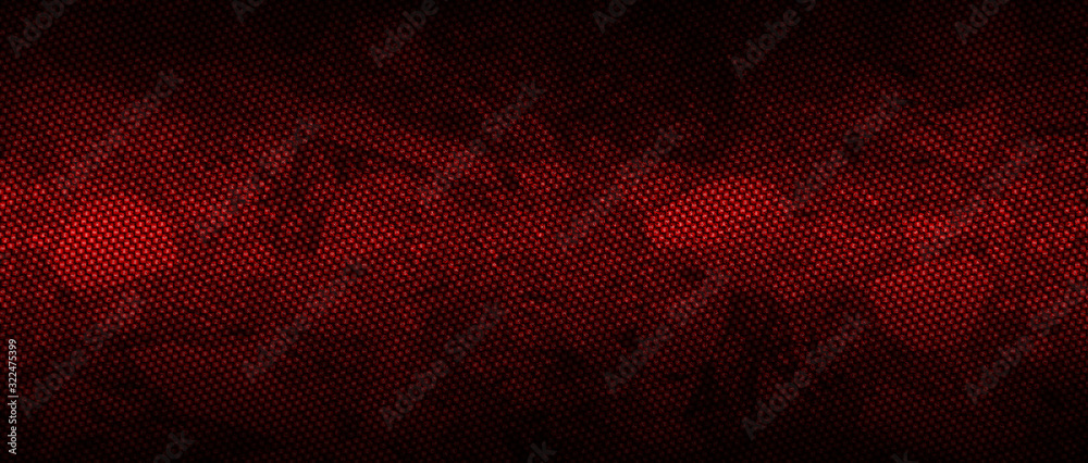 Wall mural red and black carbon fibre background and texture. - Wall murals