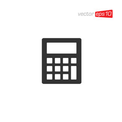 Calculator Icon Logo Design Vector