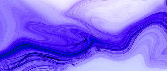 blue or purple and white liquid color oil paint.