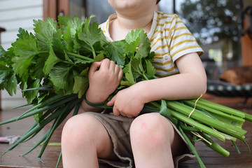 Obraz premium Gardening with kids