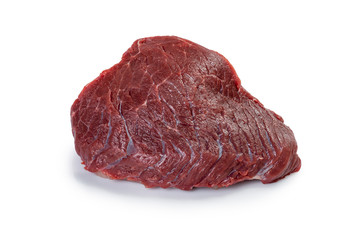 Fresh beef isolated on white