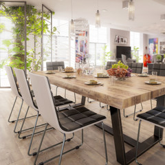 Luxury Residential Loft Interior Design - focused 3d visualization