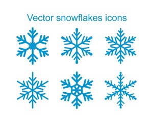 Vector snowflakes Icon template black color editable. Vector snowflakes Icon symbol Flat vector illustration for graphic and web design.