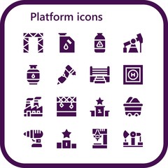 platform icon set