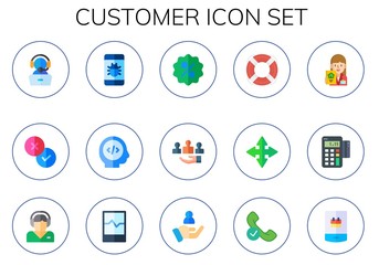 customer icon set