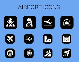 airport icon set