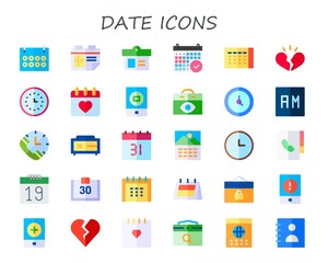 date icon set