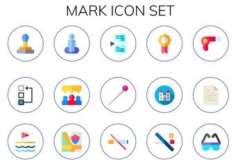 mark icon set