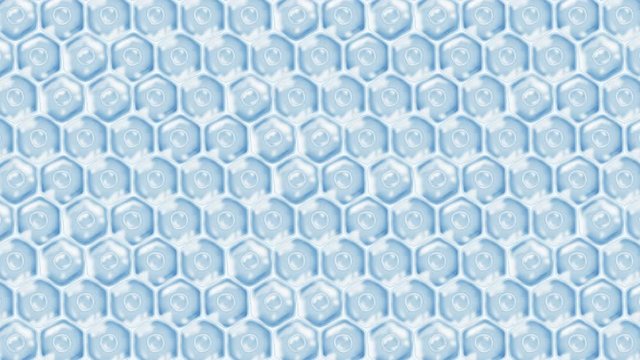Human skin cells. Each cell with membrane. Cellular therapy. Disease treatment. Nucleus and vacuole. Regeneration. Loop animation.