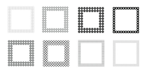 Vintage monogram set. Vector emblems for calligraphic luxury logos and retro ornamental design.