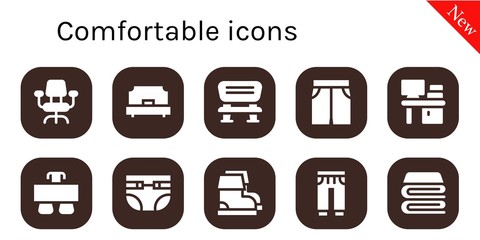 comfortable icon set