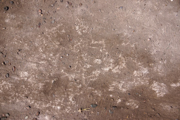 Earth with gravel and white spots for the background.