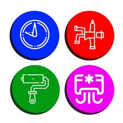 Fototapeta premium wall icon set