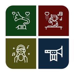 Set of instruments icons