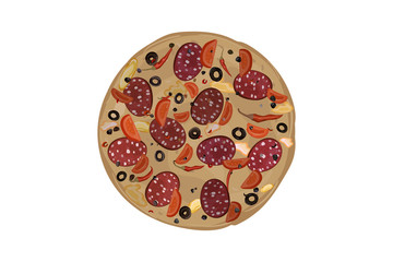 Pepperoni pizza.