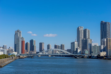 Fototapeta na wymiar 東京　竹芝埠頭からの風景