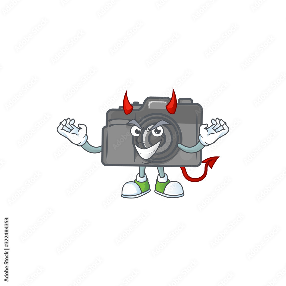 Wall mural A cruel devil digital camera Cartoon character design