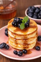 Pancakes with fresh berry