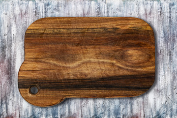 cutting board on a wooden table