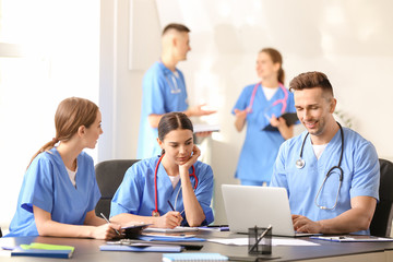 Group of students at medical university