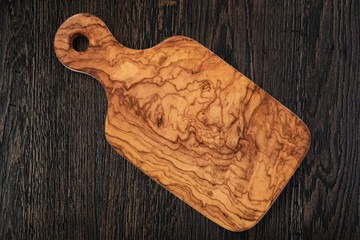 cutting board on a wooden table