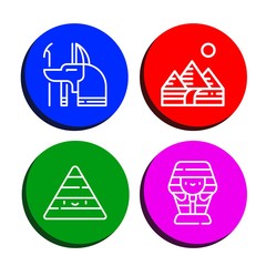 Set of egyptian icons