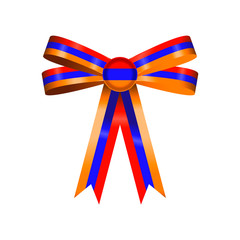 A Flag Illustration inside a Rosette of the country of Armenia