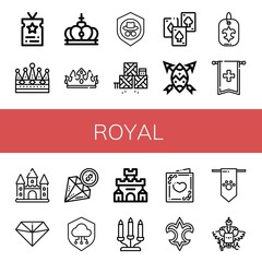 Set of royal icons