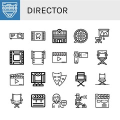 director icon set