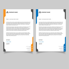 Obraz premium Simple business letterhead design templates