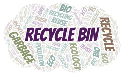 Recycle Bin word cloud.