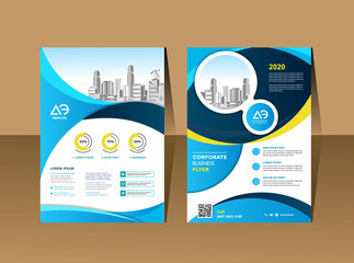 Proposal cover poster brochure Template Design Set