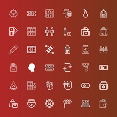 Editable 36 shadow icons for web and mobile