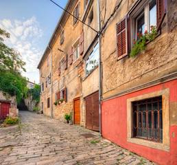 street scene in Pula, Croatia.