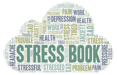 Obraz premium Stress Book word cloud.