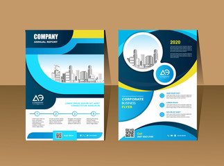 Proposal cover poster brochure Template Design Set